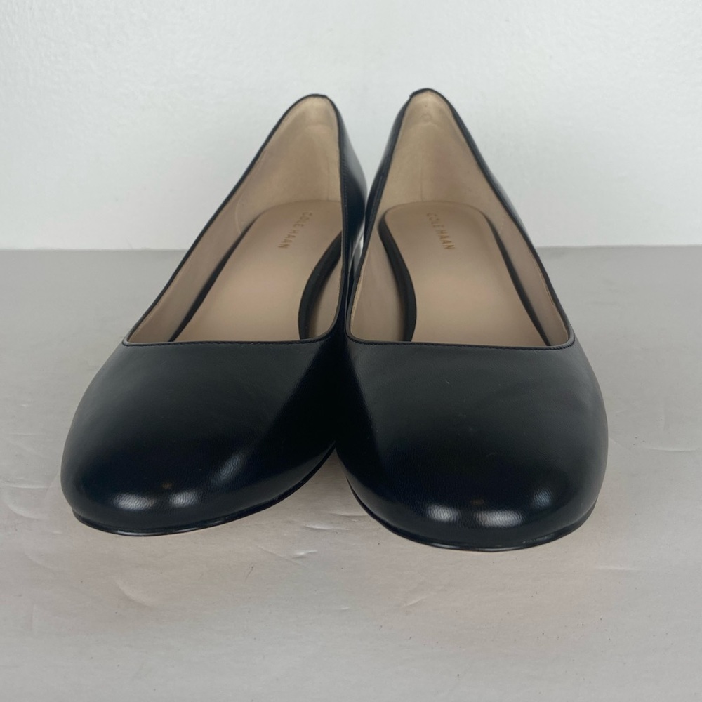 Cole Haan Grand Pumps Women's Heels Size 7.5 Black Career Preppy Block Heels - Picture 4 of 8